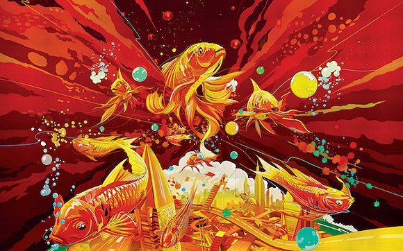 苹果中国风广告